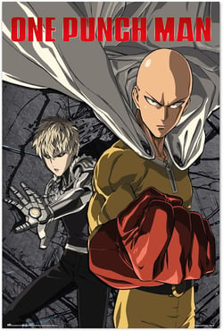Poster One Punch Man Saitama & Genos