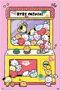 Poster Grupo Erik - BT21 machine arcade