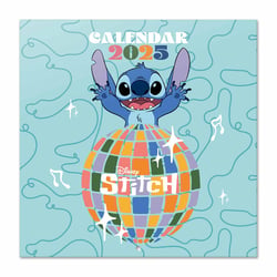 Calendrier 2025 12 mois Grupo Erik Stitch - Lilo et Stitch - 30 x 30 cm
