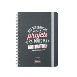 Agenda scolaire semainier 2022/2023 - Grand Format - Mr Wonderful - Mes résolutions projets