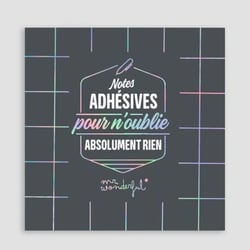 Mr Wonderful Notes adhésives pour n’oublier absolument rien