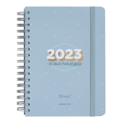 Agenda civil journalier 2023 - 17 x 23 cm - Mr Wonderful - 2023 et tous mes projets
