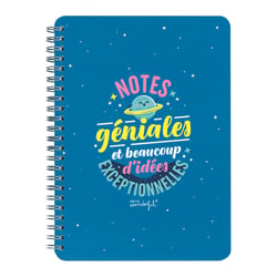 Carnet Mr. Wonderful - Bleu foncé - A5 14,8 x 21 cm - Notes géniales et beaucoup d'idées exceptionnelles - 160 pages