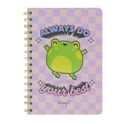 Carnet Mr. Wonderful - Violet - A5 14,8 x 21 cm - Grenouille 3D