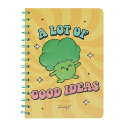 Carnet Mr. Wonderful - Jaune - A5 14,8 x 21 cm - Brocoli 3D - 100 pages