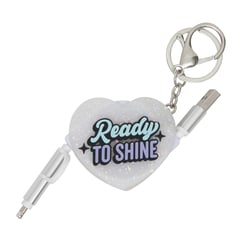 Porte-clé avec chargeur de téléphone - Ready to shine