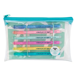 Lot de 6 stylos encre effaçable Mr Wonderful - Create your own magic