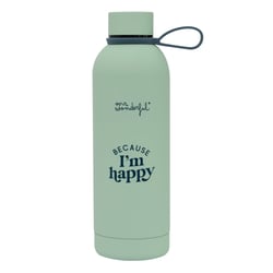 Bouteille isotherme Mr Wonderful - Because I'm happy - 500 mL