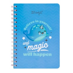 Cahier 3D Mr Wonderful - A5 14,8 x 21 cm -  Believe in yourself and magic will happen