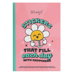 Pochette de stickers Mr Wonderful - 8 feuilles d'autocollants