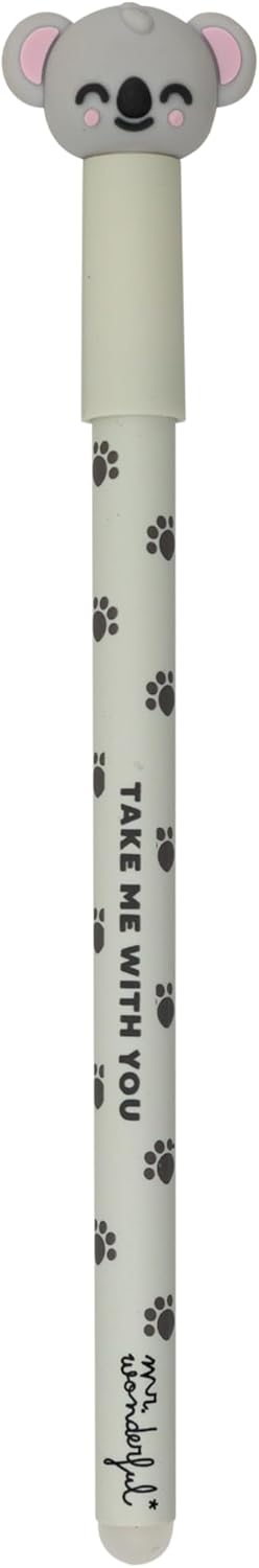 8 Pièces Cartoon Effaçable Stylos, Stylo Gel à Encre Effaçable Animal De Dessin 0,35 Mm, Mignon