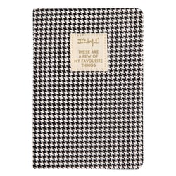 Carnet Mr Wonderful - Pied-de-poule - A5 14,8 x 21 cm - These are a few of my favourite things - 160 pages lignées