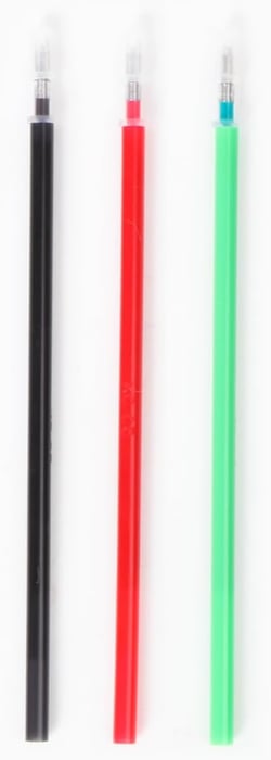 Lot de 3 recharge d'encre pour stylos effaçables Mr Wonderful - Bo-Bo - noir, rouge et vert