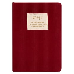 Carnet Mr Wonderful - Rose - A5 14,8 x 31 cm - In the middle of difficulty lies opportunity - 160 pages lignées