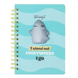 Carnet MR Wonderful - A5 14,8 x 21 cm - Squishy requin