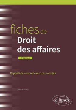 Fiches de droit des affaires - A jour au 15 avril 2024