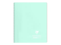Cahier polypro à spirale - Format A5 14.8 x 21 cm - Koverbook pastel Blush - Clairefontaine - 160 pages lignées - Menthe à l'eau