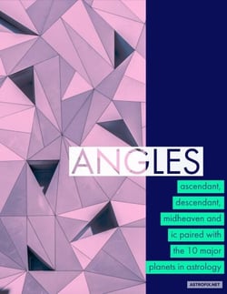 Angles: Ascendant, Descendant, Midheaven, and Ic Paired with the 10 Major Planets - AstroFix eBook Collection, #1