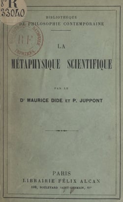 La métaphysique scientifique