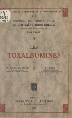 Les toxalbumines