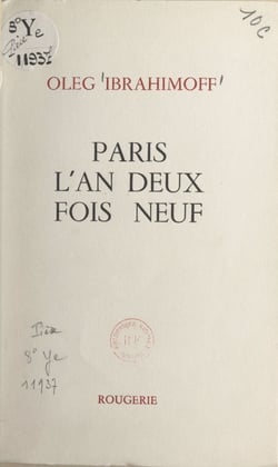 Paris, l'an deux fois neuf