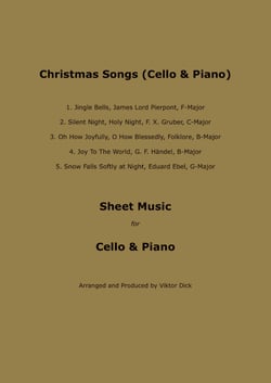 Christmas Songs - Sheet Music for Cello &amp; Piano