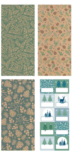 Hoomark - Pack de Noël - kraft