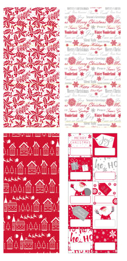 Hoomark - Pack de Noël - rouge/argent