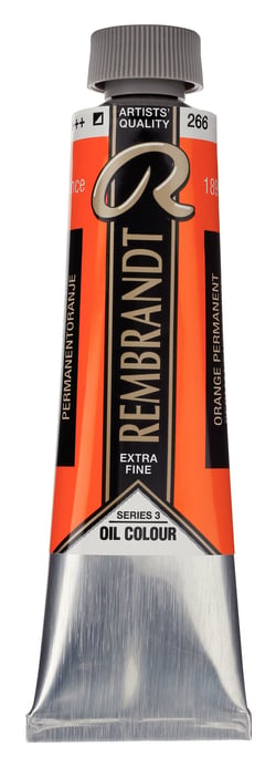 Peinture à l'huile Rembrandt en tube de 40 ml - Royal Talens - Extra-fine - Orange permanent
