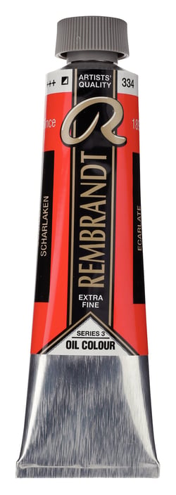 Peinture à l'huile Rembrandt en tube de 40 ml - Royal Talens - Extra-fine - Écarlate