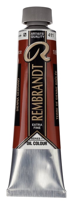 Peinture à l'huile Rembrandt en tube de 40 ml - Royal Talens - Extra-fine - Terre de sienne brûlée