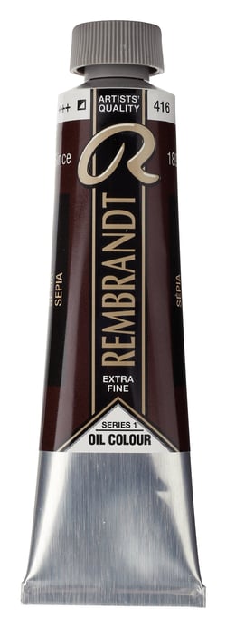 Peinture à l'huile Rembrandt en tube de 40 ml - Royal Talens - Extra-fine - Sepia