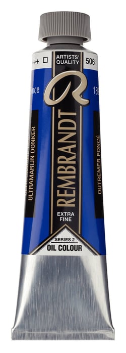 Peinture à l'huile Rembrandt en tube de 40 ml - Royal Talens - Extra-fine - Outremer foncé