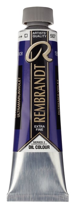 Peinture à l'huile Rembrandt en tube de 40 ml - Royal Talens - Extra-fine - Outremer violet