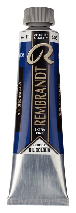Peinture à l'huile Rembrandt en tube de 40 ml - Royal Talens - Extra-fine - Bleu de prusse