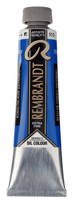 Peinture à l'huile Rembrandt en tube de 40 ml - Royal Talens - Extra-fine - Bleu de cobalt
