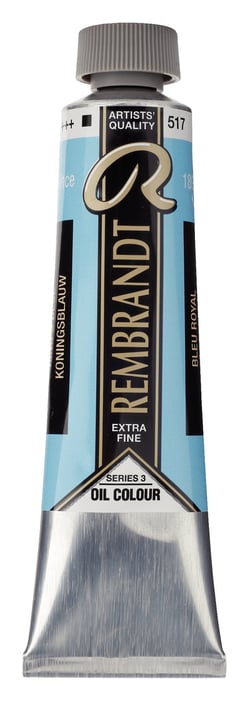 Peinture à l'huile Rembrandt en tube de 40 ml - Royal Talens - Extra-fine - Bleu royal