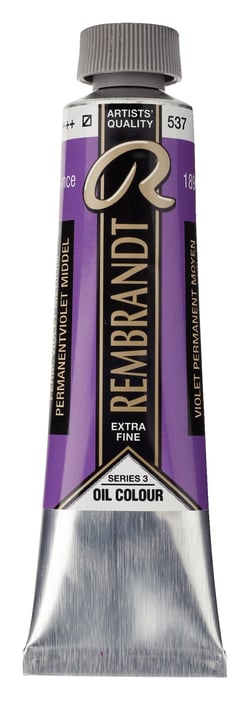 Peinture à l'huile Rembrandt en tube de 40 ml - Royal Talens - Extra-fine - Violet parmanent