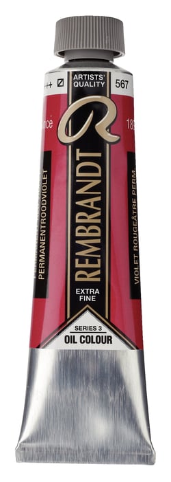 Peinture à l'huile Rembrandt en tube de 40 ml - Royal Talens - Extra-fine - Violet rougeâtre