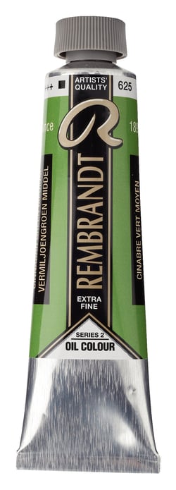 Peinture à l'huile Rembrandt en tube de 40 ml - Royal Talens - Extra-fine - Cinabre vert moyen