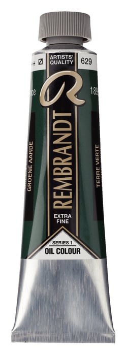 Peinture à l'huile Rembrandt en tube de 40 ml - Royal Talens - Extra-fine - Terre verte