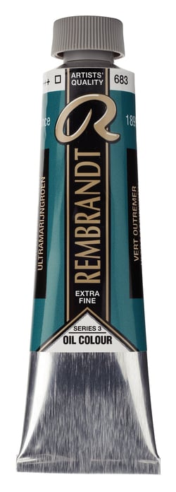 Peinture à l'huile Rembrandt en tube de 40 ml - Royal Talens - Extra-fine - Vert outremer