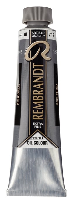 Peinture à l'huile Rembrandt en tube de 40 ml - Royal Talens - Extra-fine - Gris froid