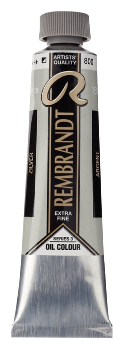 Peinture à l'huile Rembrandt en tube de 40 ml - Royal Talens - Extra-fine - Argent