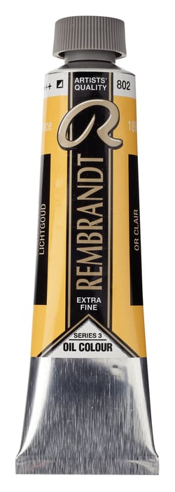 Peinture à l'huile Rembrandt en tube de 40 ml - Royal Talens - Extra-fine - Or clair
