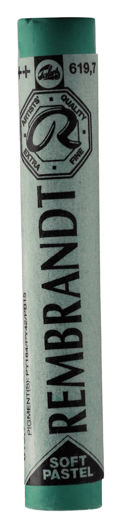 Pastel tendre Royal Talens - Rembrandt - Vert permanent foncé 7 n°619.7