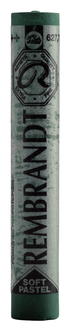 Pastel tendre Royal Talens - Rembrandt - Vert cinabre foncé 7 n°627.7