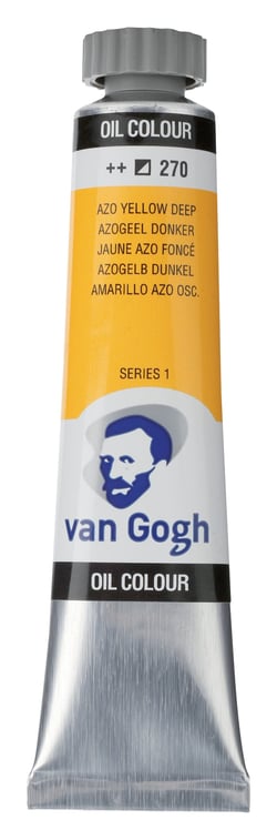 Tube 20 ml de peinture à l'huile Royal Talens - Van Gogh - jaune azo foncé - Fine