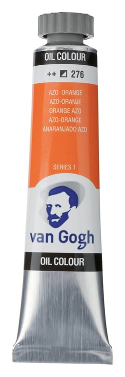 Tube 20 ml de peinture à l'huile Royal Talens - Van Gogh - orange azo - Fine