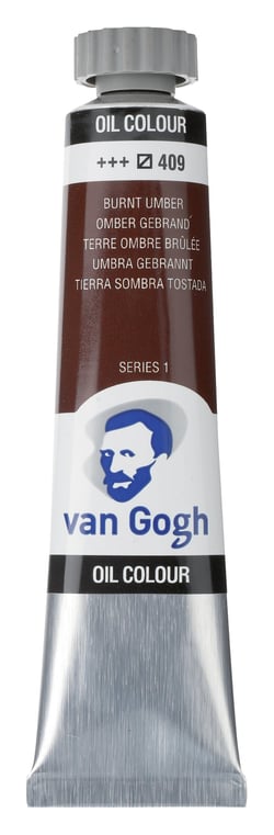 Tube 20 ml de peinture à l'huile Royal Talens - Van Gogh - terre d'ombre brûlée - Fine